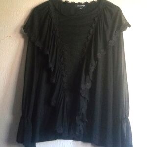 Up and Down See-thru Blouse